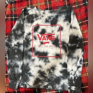 vans tie dye crew neck